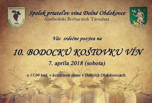 Plagát 10. Bodocká koštovka vín