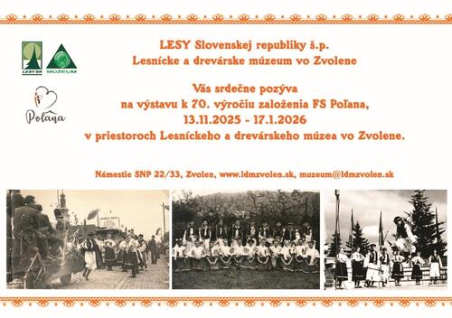 Plagát 70 rokov FS Poľana