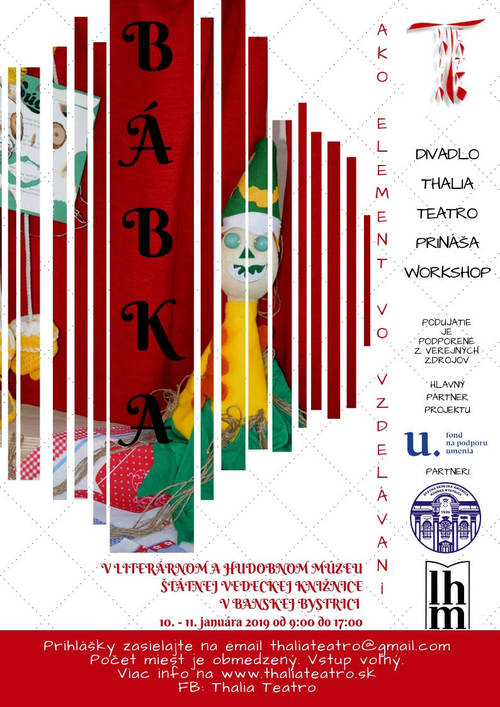 Plagát Bábka ako element vo vzdelávaní - workshop