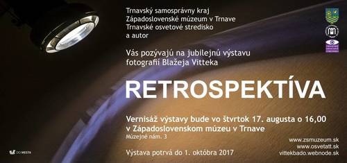 Plagát Blažej Vittek: Retrospektíva