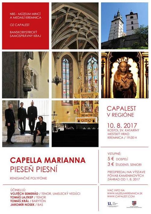 Plagát Capella Mariana - Pieseň piesní