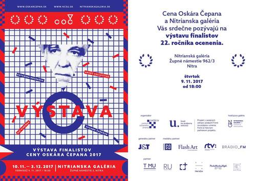 Plagát Cena Oskára Čepana 2017 - výstava finalistov