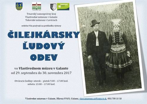 Plagát Čilejkársky ľudový odev