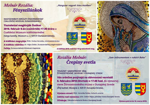 Plagát Črepiny svetla - výstava Rozálie Molnár