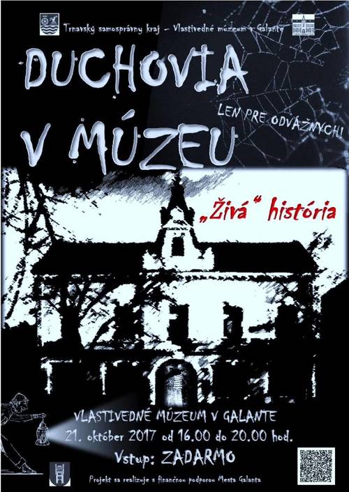 Plagát Duchovia v múzeu