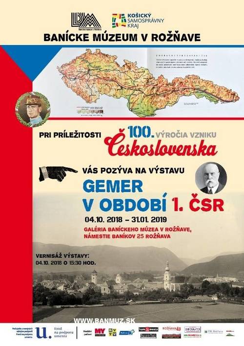 Plagát Gemer v období 1. ČSR