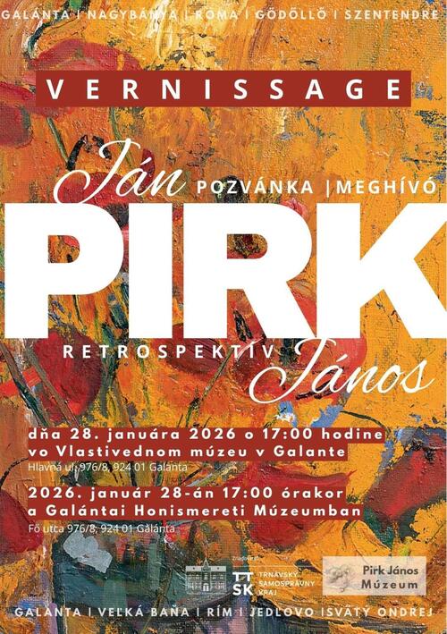 Plagát Ján Pirk – retrospektíva