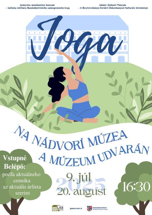 Plagát Joga na nádvorí múzea