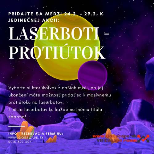 Plagát LASERBOTI - protiútok