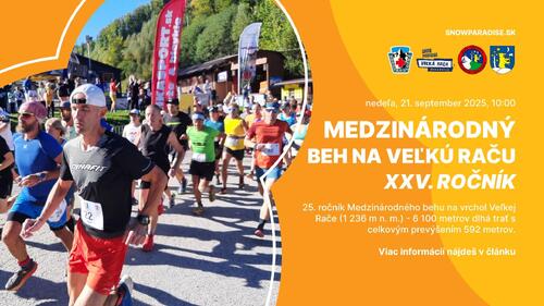 Plagát Medzinárodný beh na Veľkú Raču | XXV. ročník
