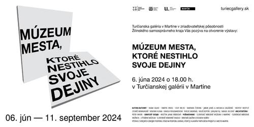 Plagát Múzeum mesta, ktoré nestihlo svoje dejiny
