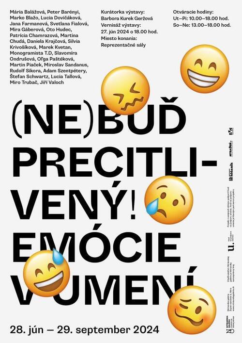 Plagát Nebuď precitlivený! Emócie v umení