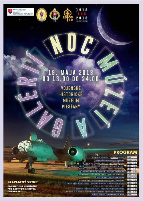 Plagát Noc múzeí a galérií 2018