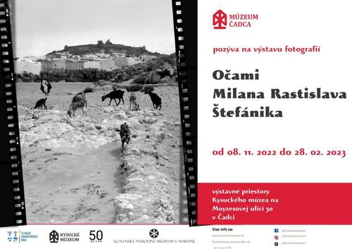 Plagát Očami Milana Rastislava Štefánika