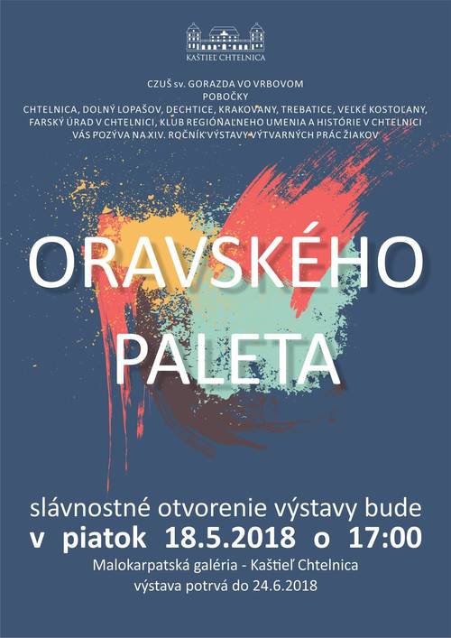 Plagát Oravského paleta
