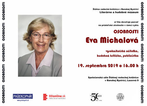 Plagát OsobnostiI - Eva Michalová