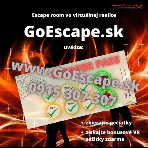 Plagát Príďte si po svoj ESCAPER PASS