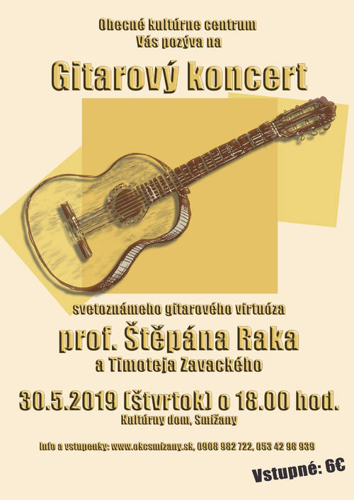Plagát Štěpán Rak a Timotej Zavacký - gitarový koncert