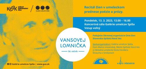 Plagát Vansovej Lomnička