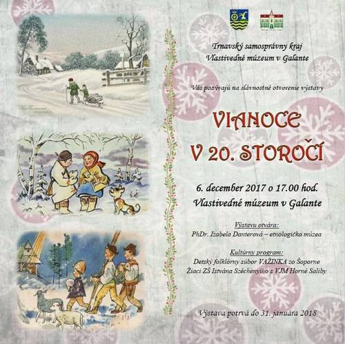 Plagát Vianoce v 20. storočí