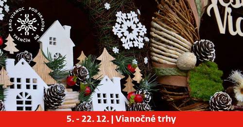 Plagát Vianočné trhy Trenčín 2019
