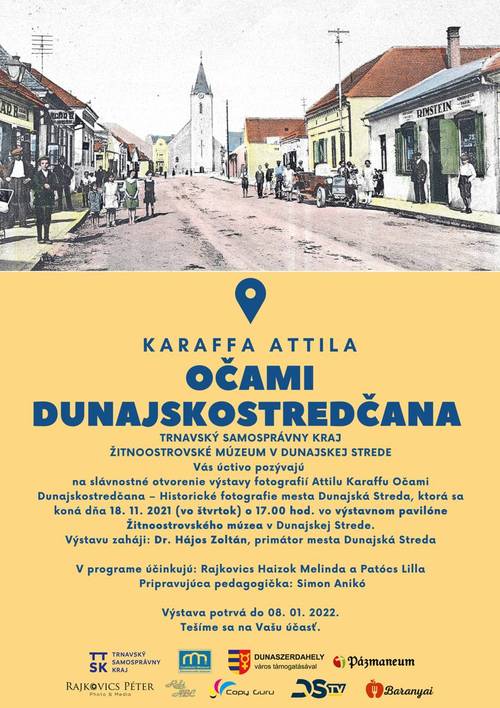 Plagát Výstava Očami Dunajskostredčana