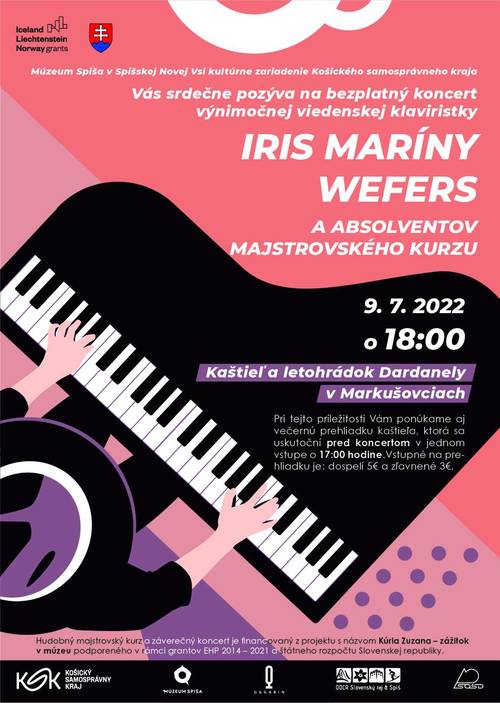 Plagát Záverečný koncert hudobného majstrovského kurzu