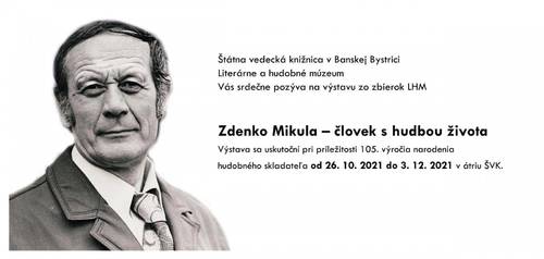 Plagát Zdenko Mikula – človek s hudbou života